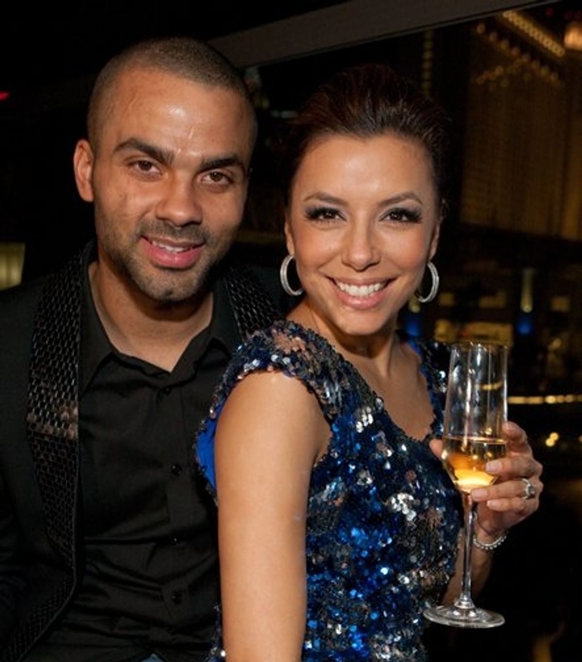  Tony Parker and Eva Longoria Parker at 