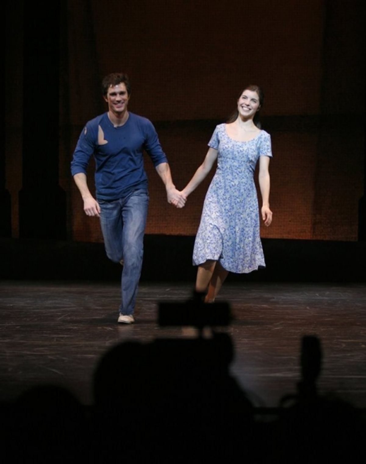 Matt Cavenaugh, Josefina Scaglione during the Opening Night Performance Curtain Call for WEST SIDE STORY at the Palace Theatre at 