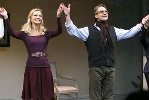  Joan Allen and Jeremy Irons during the Opening Night Performance Curtain Call for IM Photo