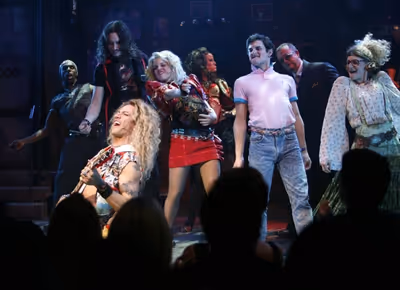 Amy Spangler & Constantine Maroulis & ensemble cast during the Opening Night Performa Photo