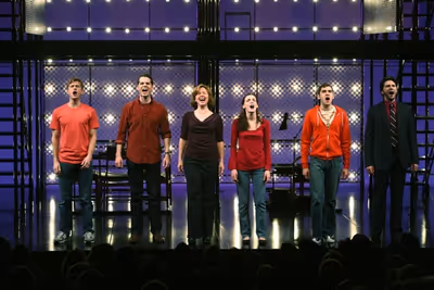 Aaron Tveit, J. Robert Spencer, Alice Ripley, Jennifer Damiano, Adam Chandler-Berat,  Photo