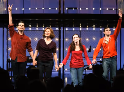 J. Robert Spencer, Alice Ripley, Jennifer Damiano, Adam Chandler-Berat during the Bro Photo