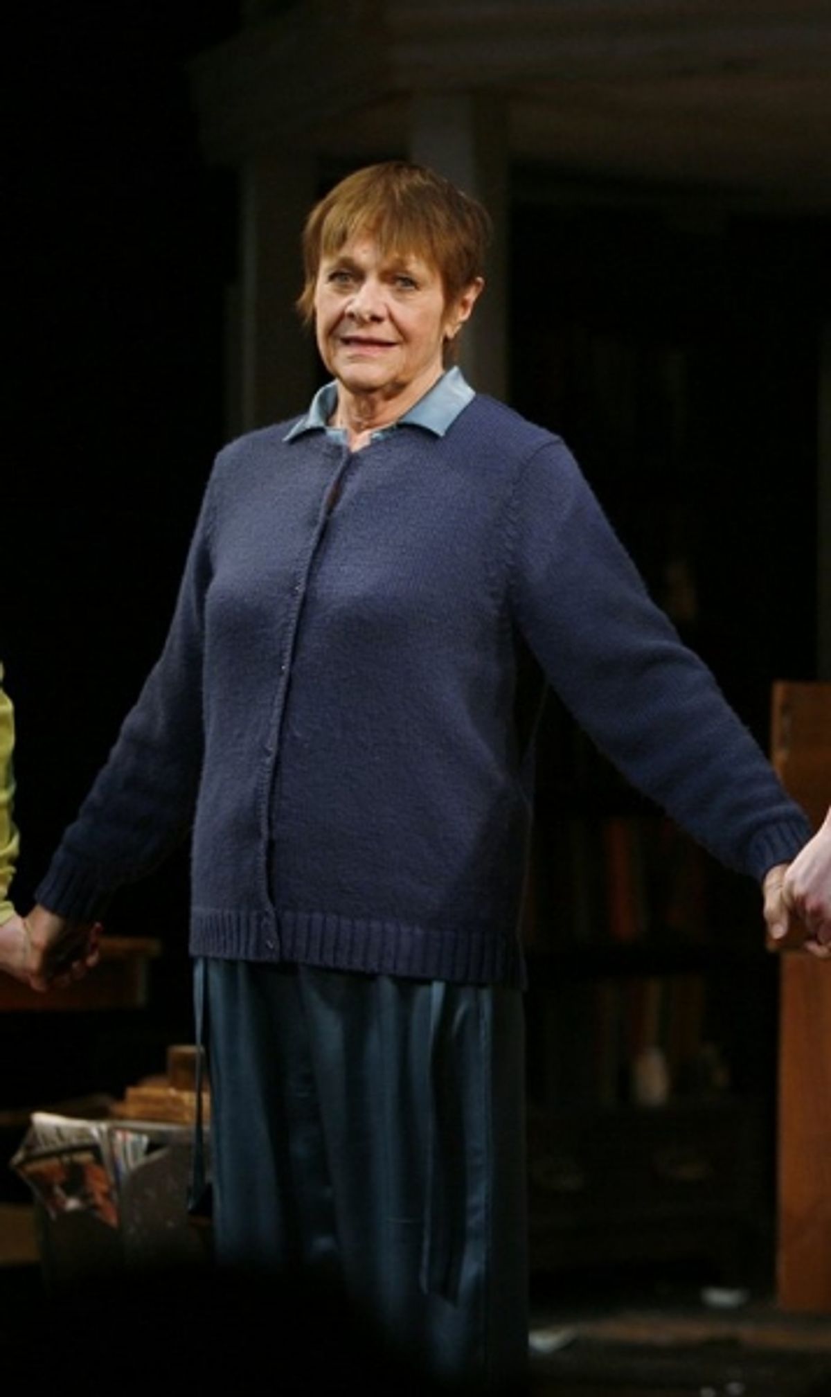 Estelle Parsons during the Curtain Call of Elizabeth Ashley and other returning Original Cast members in AUGUST: OSAGE COUNTY at the Music Box Theatre at 
