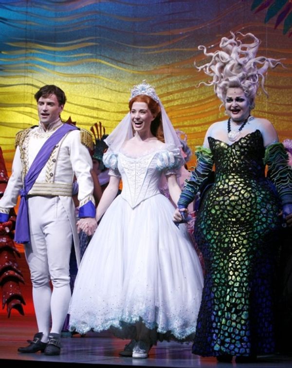 Faith Prince with ensemble cast: Sean Palmer, Sierra Boggess Curtain Call during the  Photo