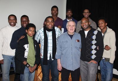 Back row: ChristIan White, Julius Thomas III, Derrick Cobey. Front row: Rodney Hicks, Photo