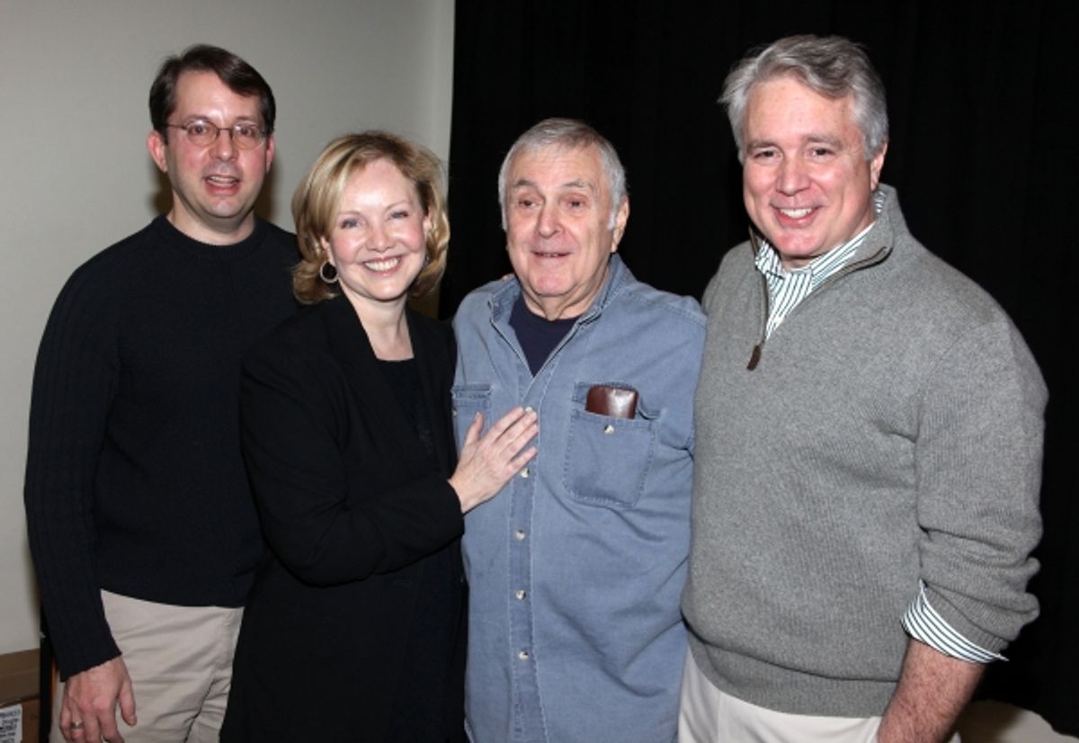 (l-r) David Loud (music director), Susan Stroman, John Kander, David Thompson at 