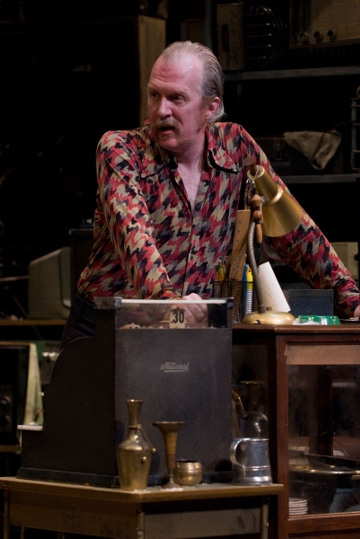 Ensemble member Tracy Letts in Steppenwolf Theatre CompanyÃ¢â‚¬â„¢s production of American Buffalo by David Mamet, directed by ensemble member Amy Morton.  Photo by Michael Brosilow. at 