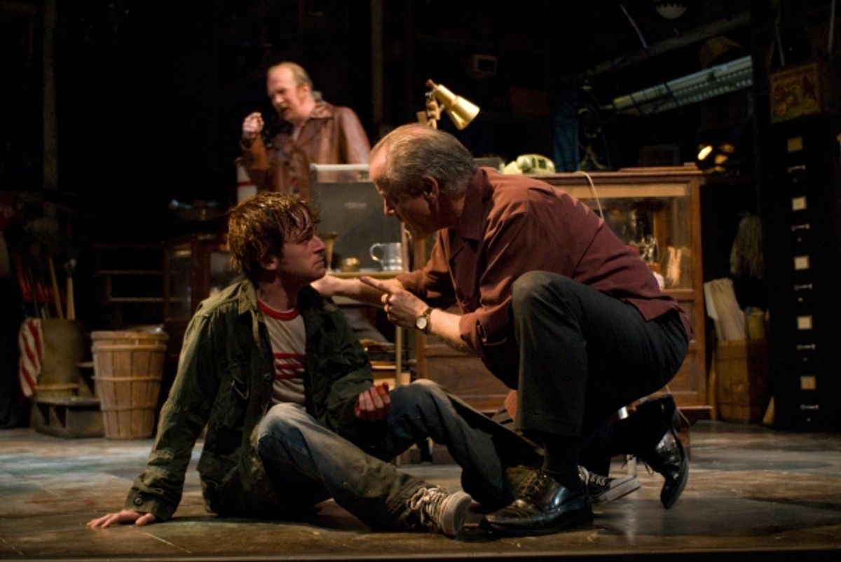 (left to right) Patrick Andrews with ensemble members Tracy Letts (back) and Francis Guinan in Steppenwolf Theatre CompanyÃ¢â‚¬â„¢s production of American Buffalo by David Mamet, directed by ensemble member Amy Morton.  Photo by Michael Brosilow. at 