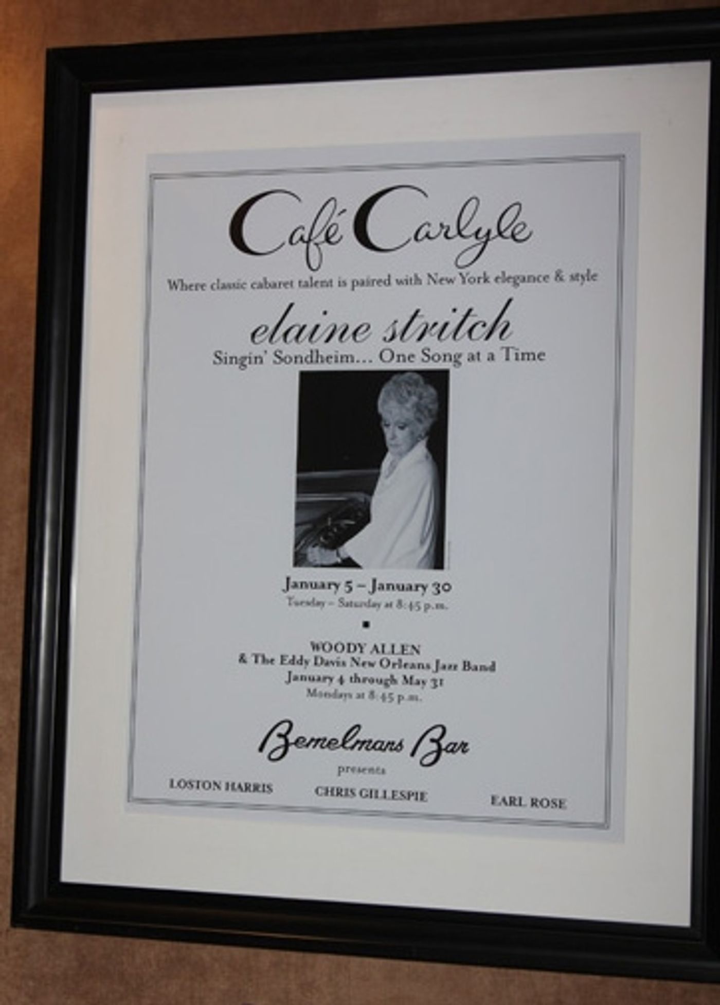 Photo Coverage: Elaine Stritch Opens Sondheim Show at Cafe Carlyle  Image
