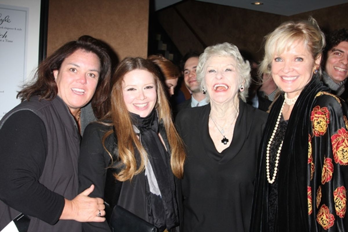 Rosie O'Donnell, Natasha Lyonne, Elaine Strich and Christine Ebersole at 