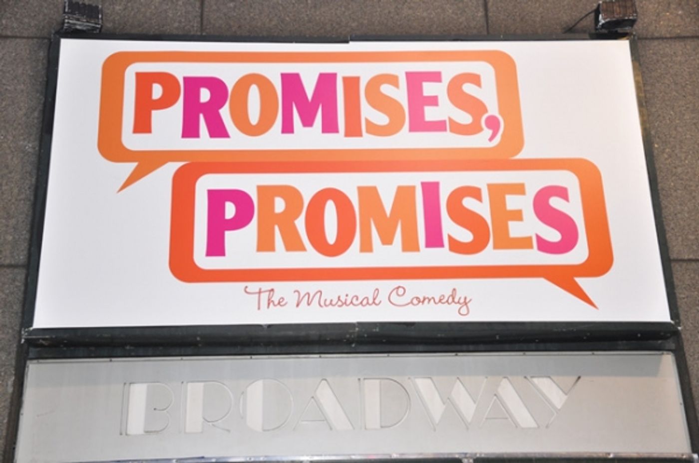 Photo Coverage: PROMISES, PROMISES Marquee Revealed Part 1!  Image