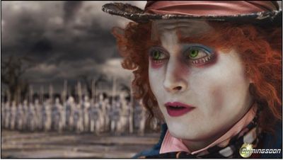 Johnny Depp as the Mad Hatter in tim Burton's 'Alice in Wonderland' Photo