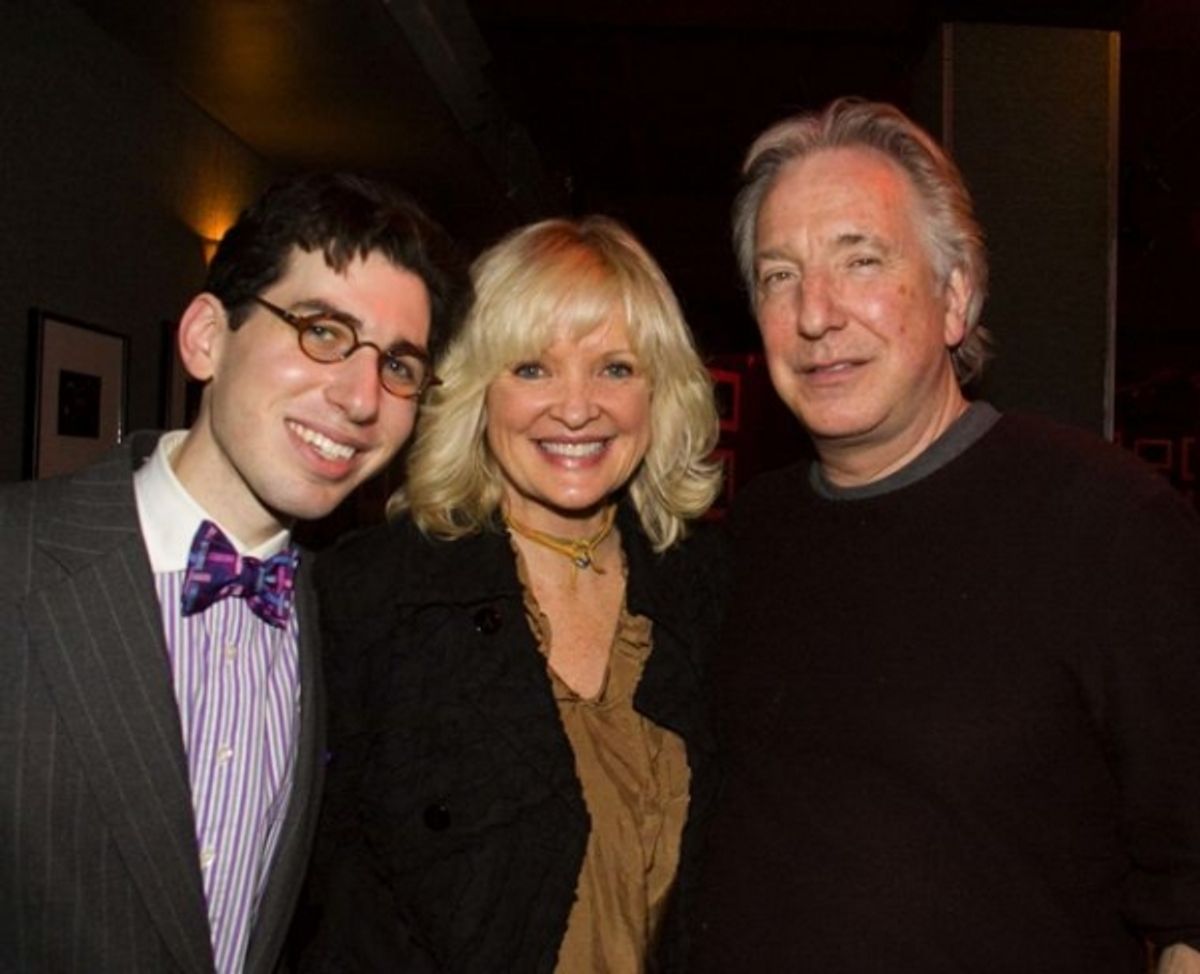 Aaron Weinstein, Christine Ebersole & Alan Rickman at 