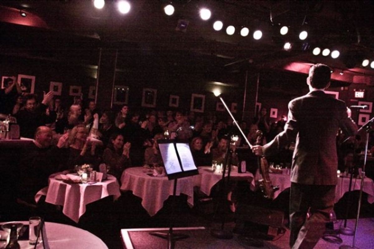 Aaron Weinstein & the crowd at 