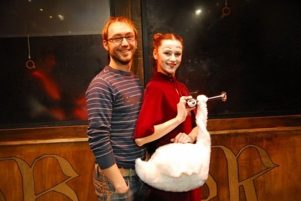 VÃ­ctor Alvaro (director) and Bealia Guerra (actriz y directora adjunta) Photo