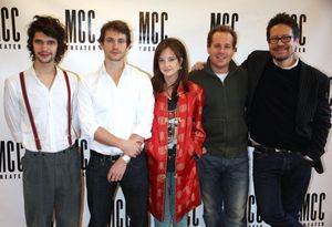 Ben Wishaw, Hugh Dancy, Andrea Riseborough, Adam James, and Playwright Alexi Kaye Cam Photo