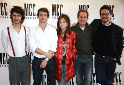 Ben Wishaw, Hugh Dancy, Andrea Riseborough, Adam James, and Playwright Alexi Kaye Cam Photo