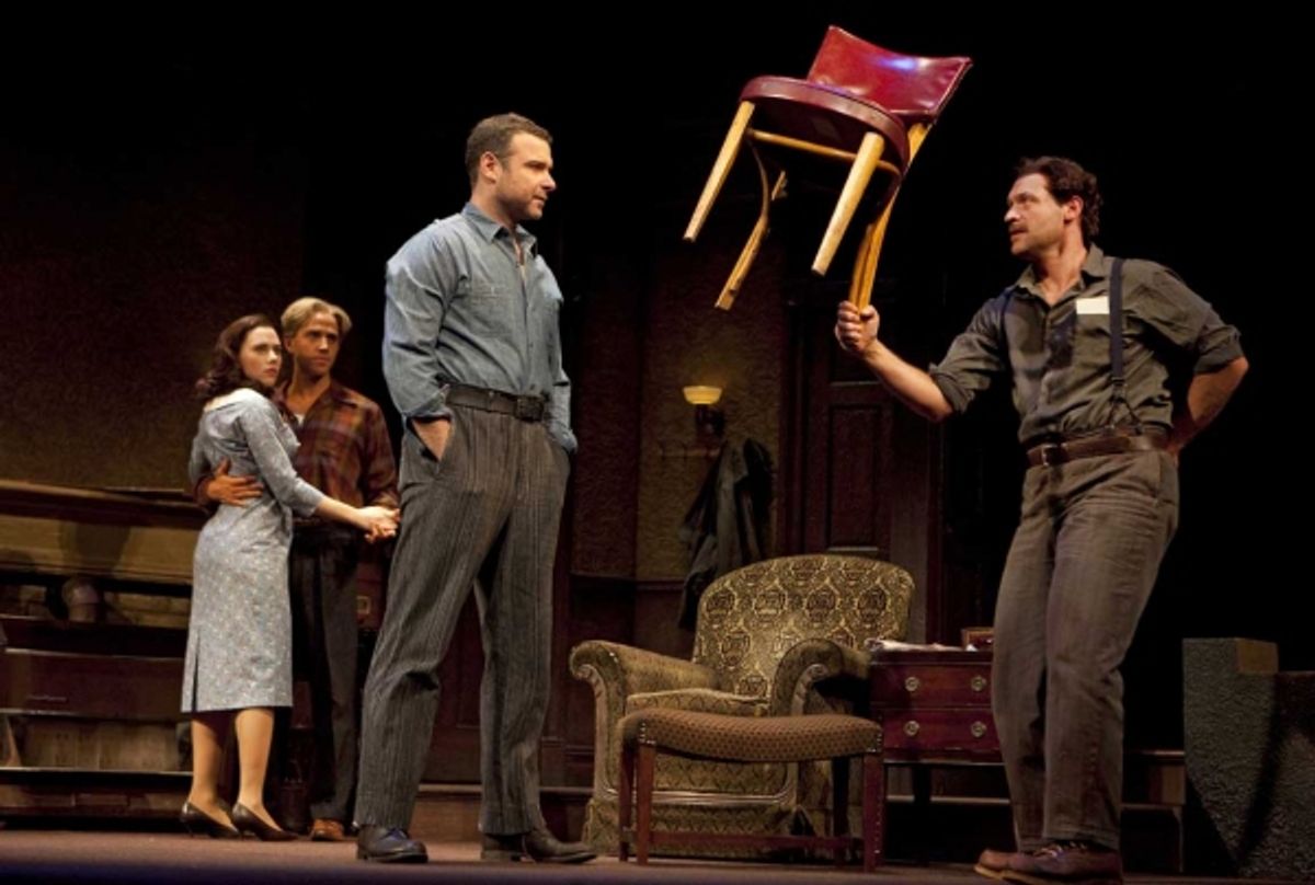 Scarlett Johansson, Santino Fontana, Liev Schreiber and Corey Stoll at 