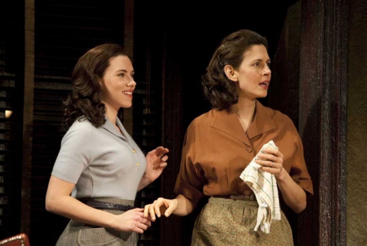 Scarlett Johansson and Jessica Hecht at 