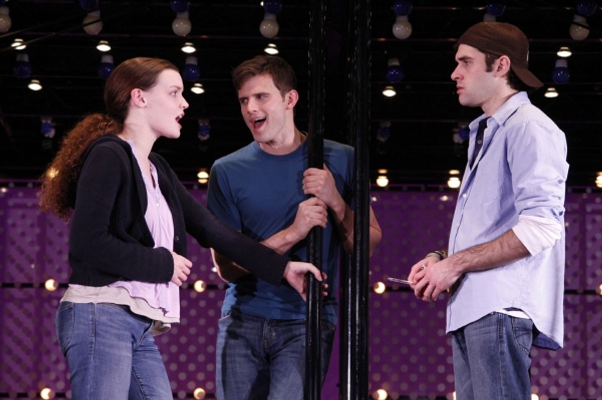 Jennifer Damiano, Kyle Dean Massey and Adam Chanler Berat
 at 