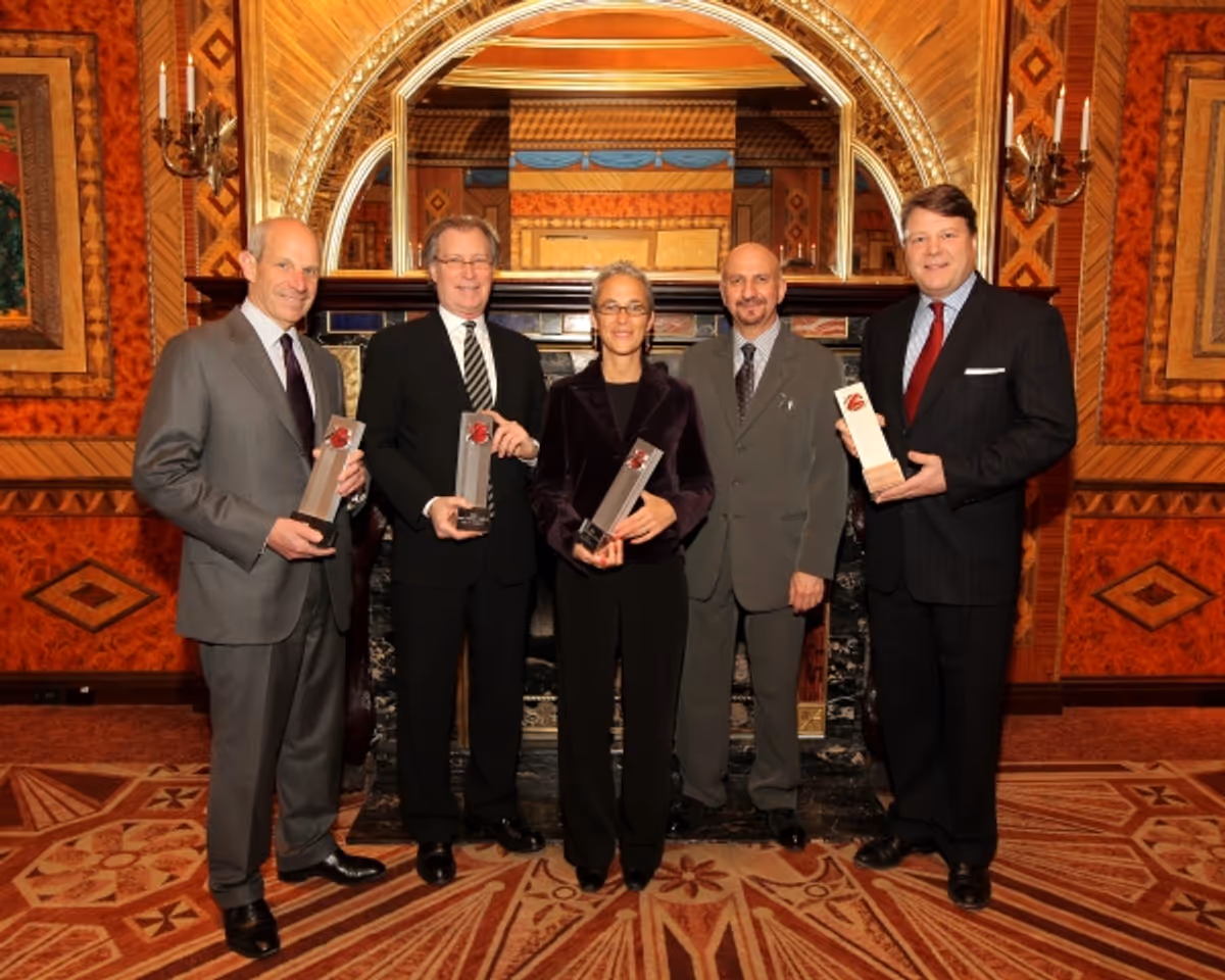 onathan Tisch, George Fertitta, Liz Newmark, Anthony Napoli, and Conrad Wangeman at The 8th Annual June Briggs Awards