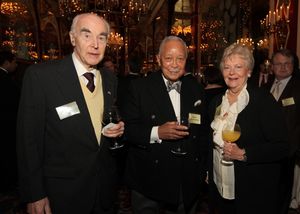 Donald Briggs, Mayor David Dinkins, and June Briggs
 Photo