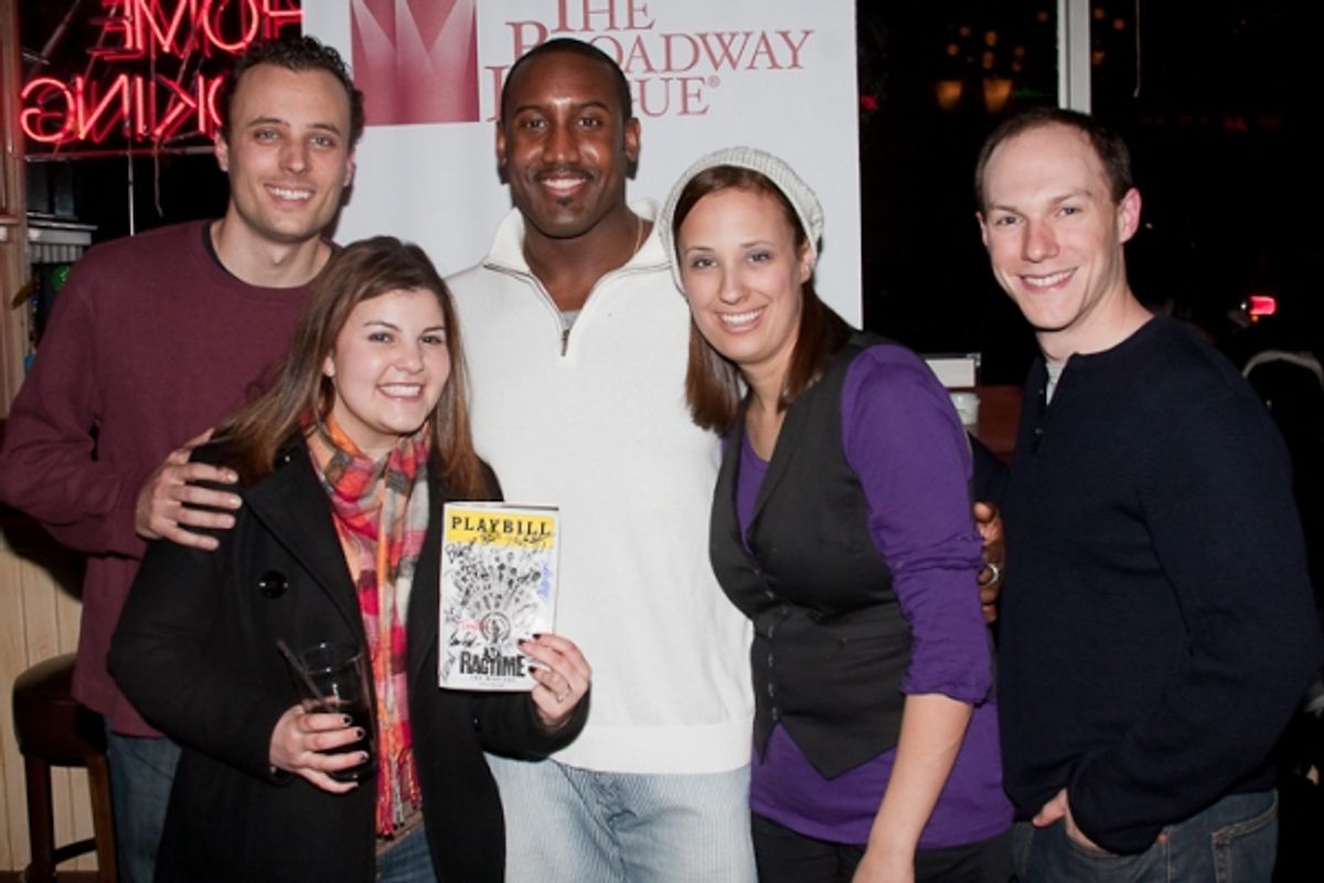 Quentin Earl Darrington, with Bryan Friedman, Alison H. Friedman (winner of Sirius XM 'Live on Broadway' Showtune Showdown contest), Michael Rosenblum and Alison M. Friedman (sister of Bryan)
 at 