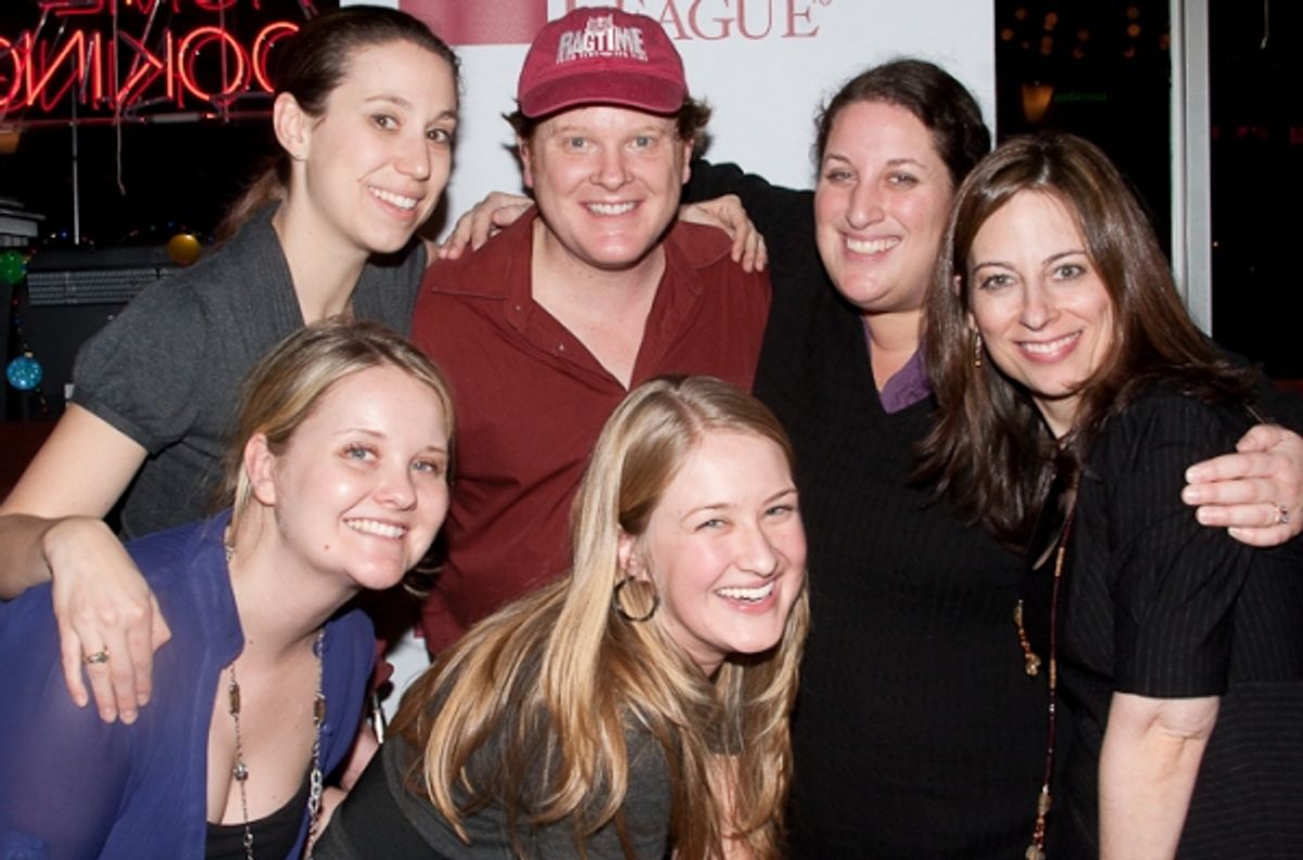 Back Row - L to R: Britt Marden (The Broadway League), Mark Aldrich (RAGTIME and The Happy Hour Guys), Amy Steinhaus (The Broadway League), Elisa Shevitz, (The Broadway League), Front Row - L to R: Erica Ryan (The Broadway League), Erin Rech (The Broadway at 