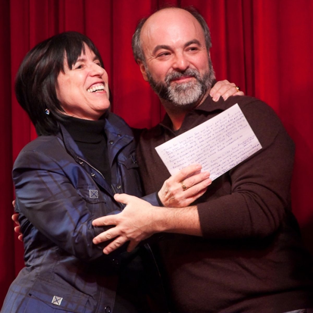 Harriet Newman Leve and general manager Roy Gabay
 at 