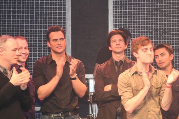 Marc Kessler, Tyler Maynard, Cheyenne Jackson, Andy Karl, Mitch Dean and Shaun Taylor Photo
