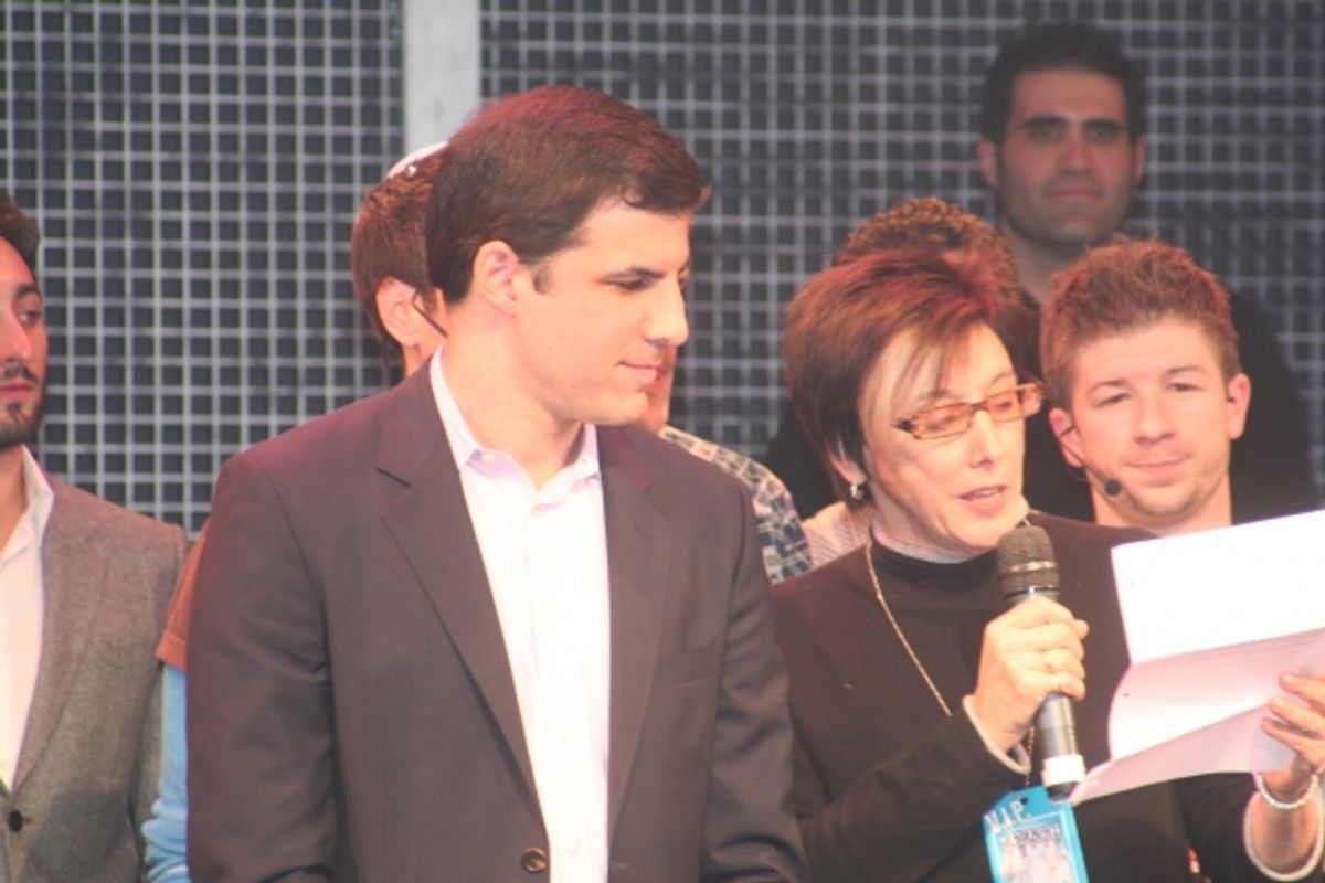 Ken Davenport, Robyn Goodman and Lee Markham at 