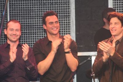 Tyler Maynard, Cheyenne Jackson and Andy Karl Photo