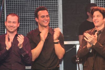 Tyler Maynard, Cheyenne Jackson and Andy Karl Photo