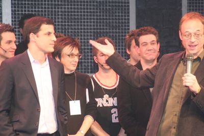 Ken Davenport, Robyn Goodman, Kevin Del Aguila and Gary Adler (Music & Lyrics)  Photo