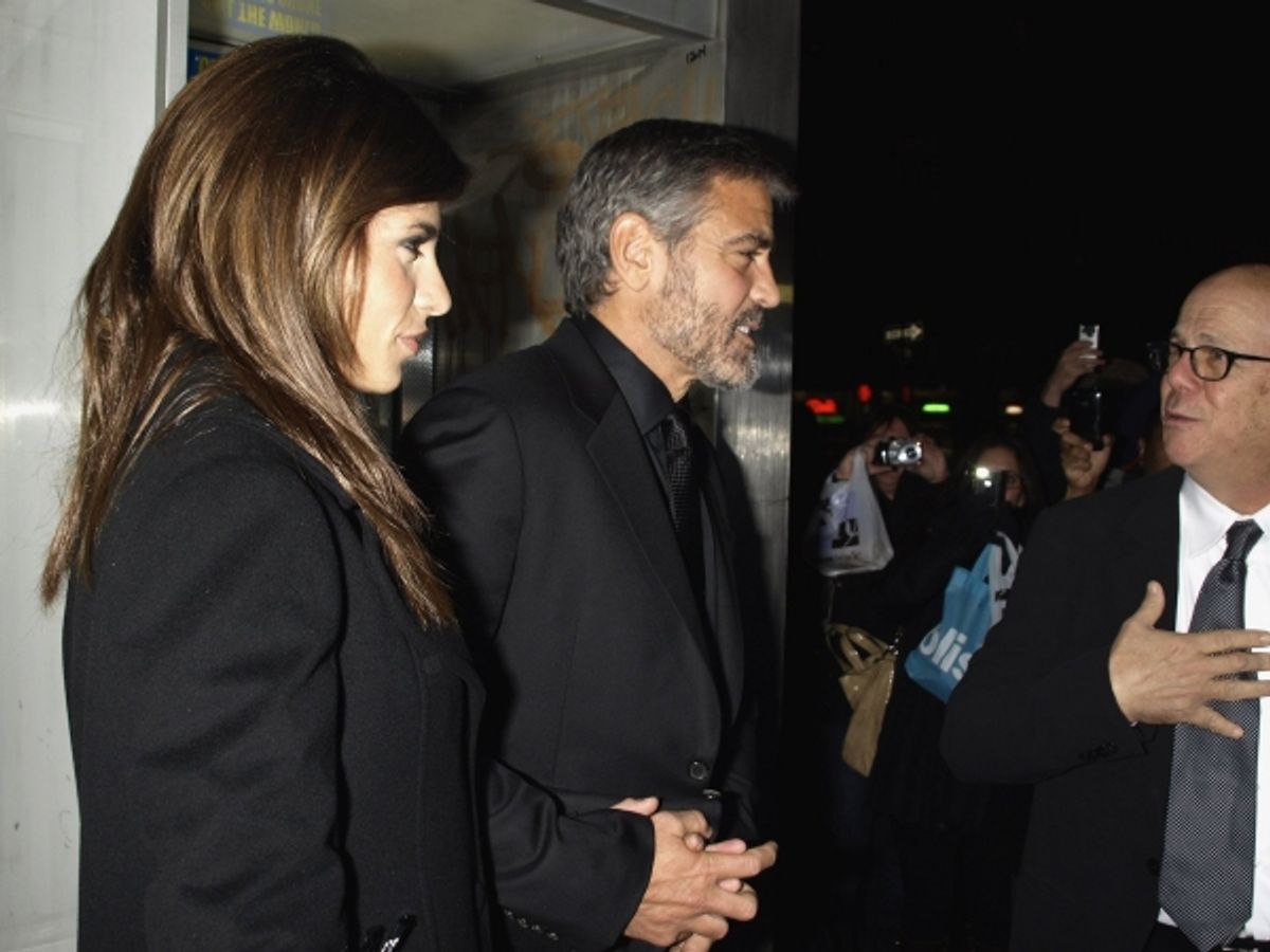 George Clooney and Elisabetta Canalis  at 