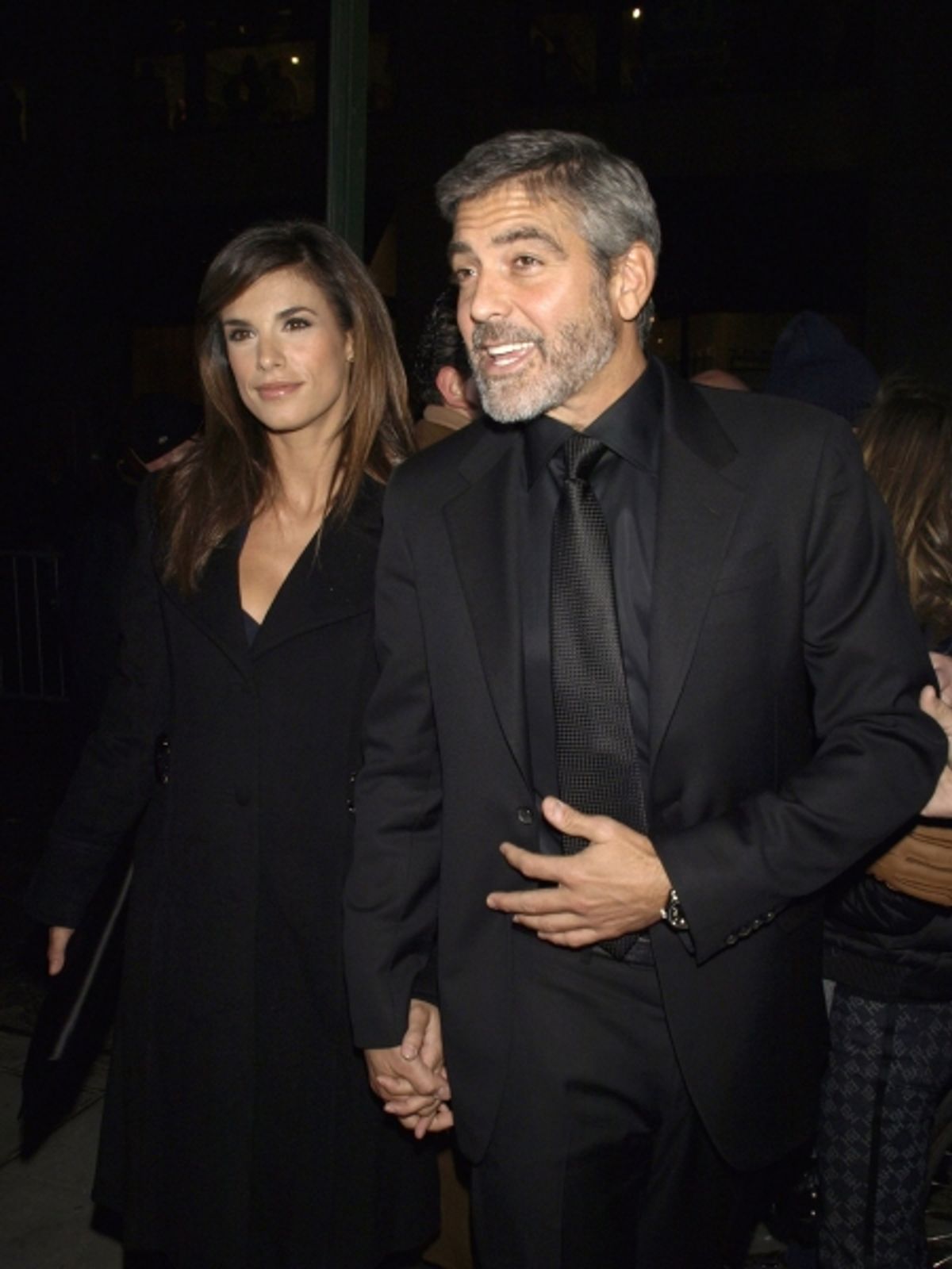 George Clooney and girlfriend Elisabetta Canalis  at 
