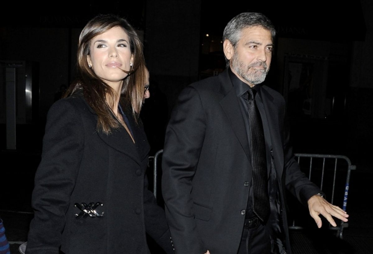 George Clooney and Elisabetta Canalis  at 