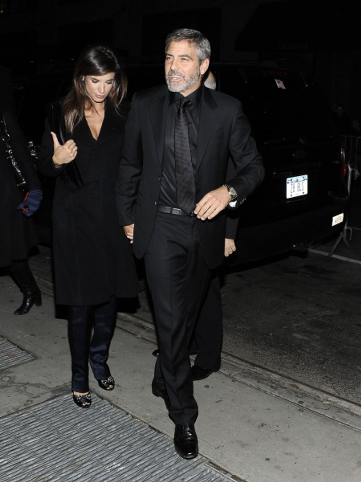 George Clooney and Elisabetta Canalis  at 