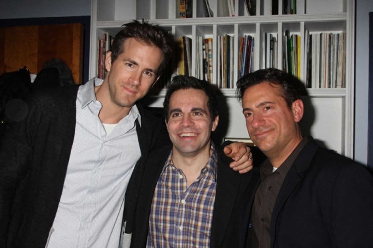 Ryan Reynolds, Mario Cantone and Eugene Pack at Celebrity Autobiography: In Their Own Words
