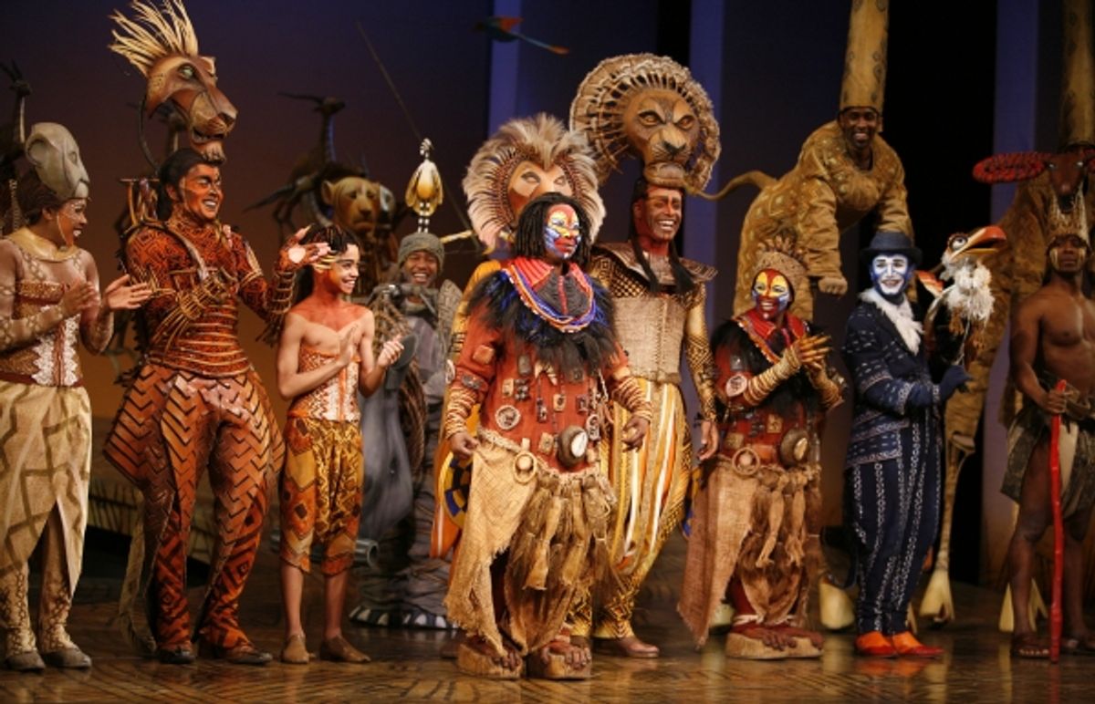 Whoopi Goldberg and the Cast of THE LION KING at 