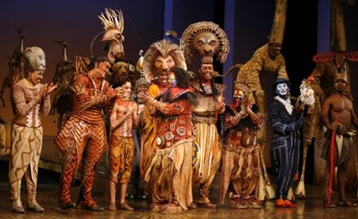 Whoopi Goldberg and the Cast of THE LION KING Photo