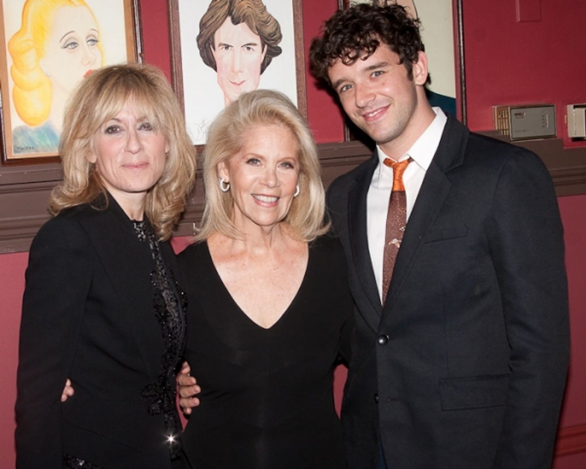 Judith Light, Daryl Roth, and Michael Urie at Daryl Roth Joins Sardi's Wall