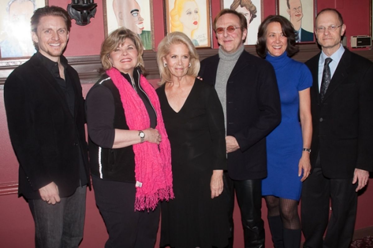 Jason Danieley, Debra Monk, Edward Hibbert, Karen Ziemba and David Hyde Pierce at 