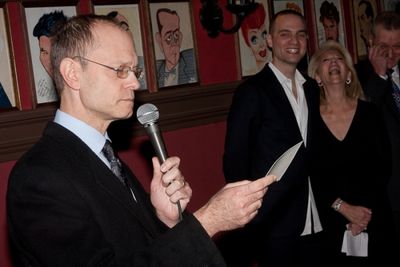 David Hyde Pierce, Jordan Roth, and Daryl Roth Photo