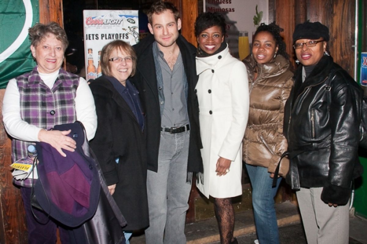 Bonnie Yetter, Lois Scott, Chad Kimball, Montego Glover, Shavette, and Lisa at 