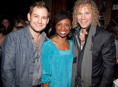 Chad Kimball, Montego Glover, and David Bryan Photo