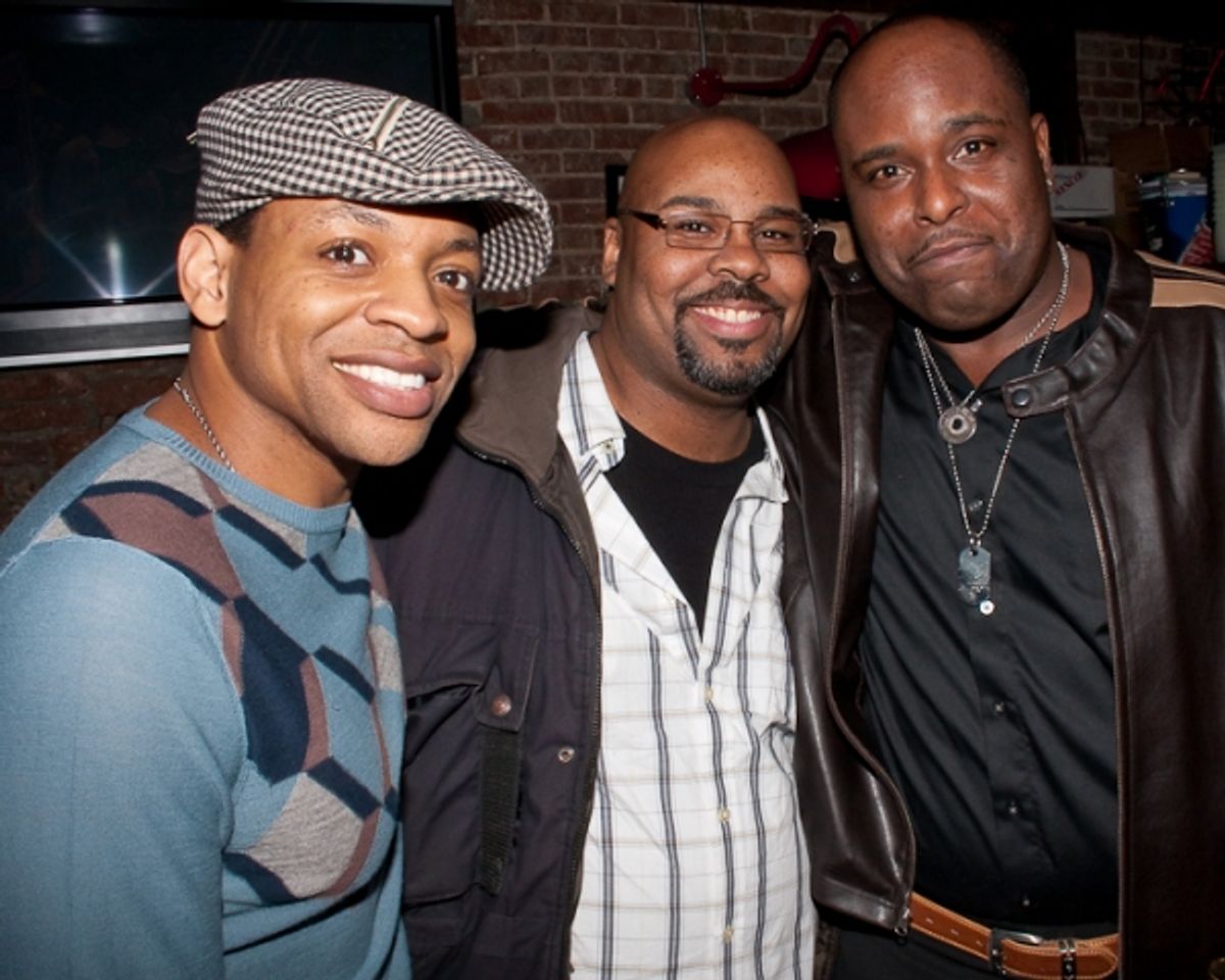 Derrick Baskin, James Monroe Iglehart, and J. Bernard Calloway at 