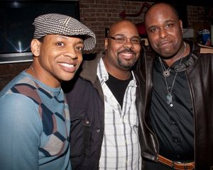 Derrick Baskin, James Monroe Iglehart, and J. Bernard Calloway Photo