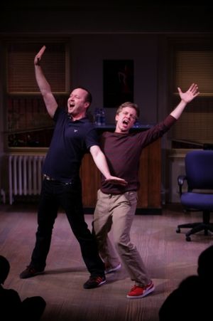 Benjamin Howes as Jeff, and Ben Nordstrom as Hunter. ©Photo by Jerry Naunheim Jr. @ BroadwayWorld Benjamin Howes as Jeff, and Ben Nordstrom as Hunter. ©Photo by Jerry Naunheim Photo