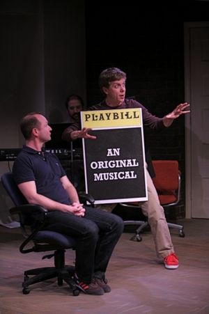 Benjamin Howes as Jeff and Ben Nordstrom as Hunter. ©Photo by Jerry Naunheim Jr. @ BroadwayWorld Benjamin Howes as Jeff and Ben Nordstrom as Hunter. ©Photo by Jerry Naunheim Photo